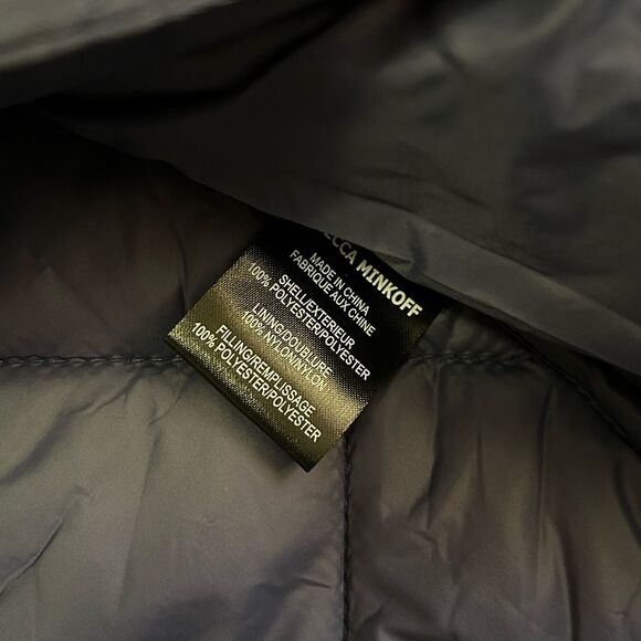 Rebecca Minkoff Woman's Medium Navy quilted jacket NWT $268 - Picture 4 of 5